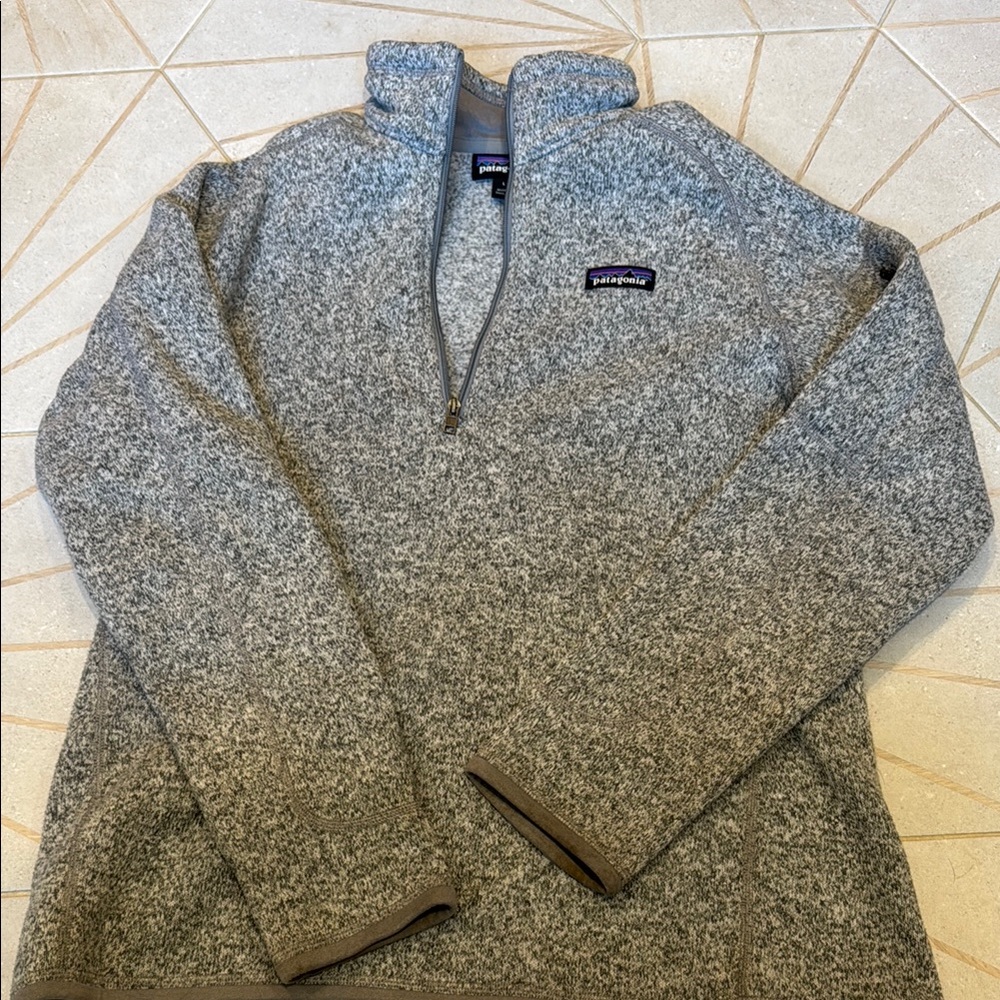 Patagonia Gray Half-Zip Fleece Pullover